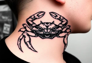 An angry crab tattoo idea