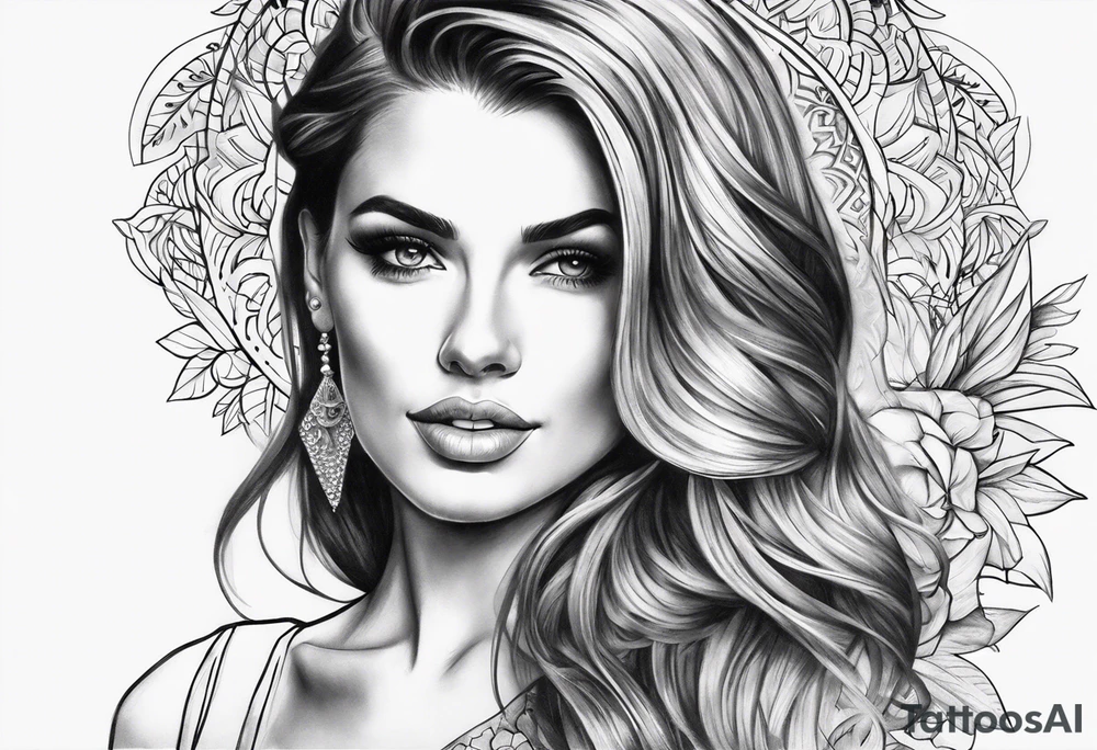Pretty woman tattoo idea