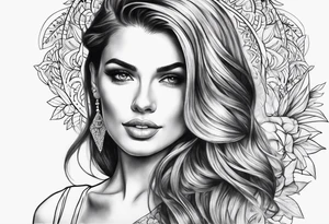 Pretty woman tattoo idea