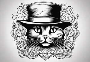 *cat with a hat* tattoo idea