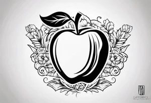 Red Apple tattoo idea