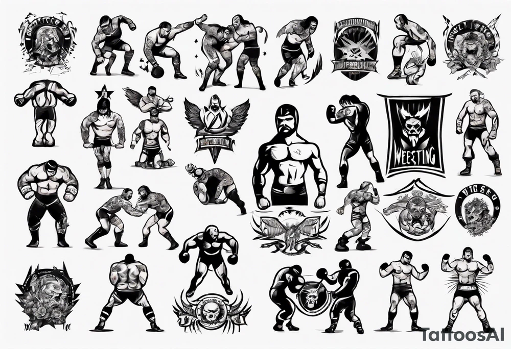 Wrestling tattoo idea