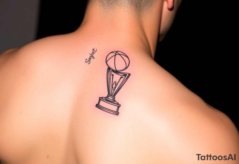 Kobe Bryant trophy tattoo ideas tattoo idea