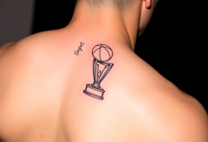 Kobe Bryant trophy tattoo ideas tattoo idea
