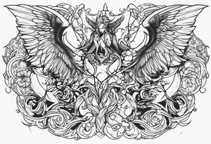 angels demons tattoo idea