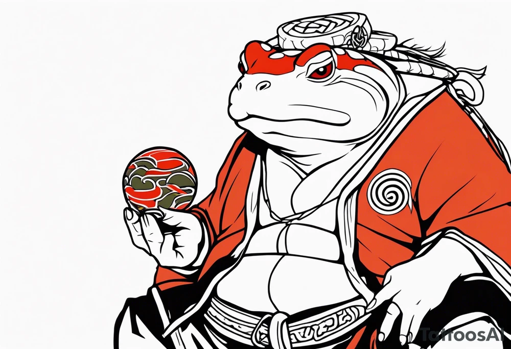 Jiraiya Naruto Gamakichi toad tattoo idea