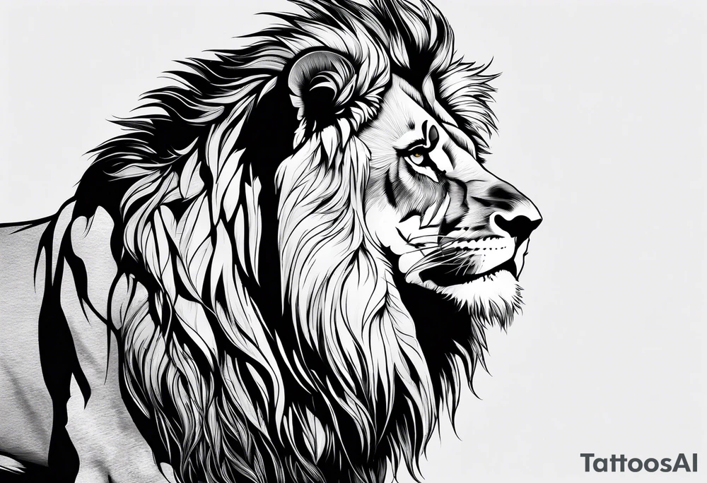 Lion from atlas tattoo idea