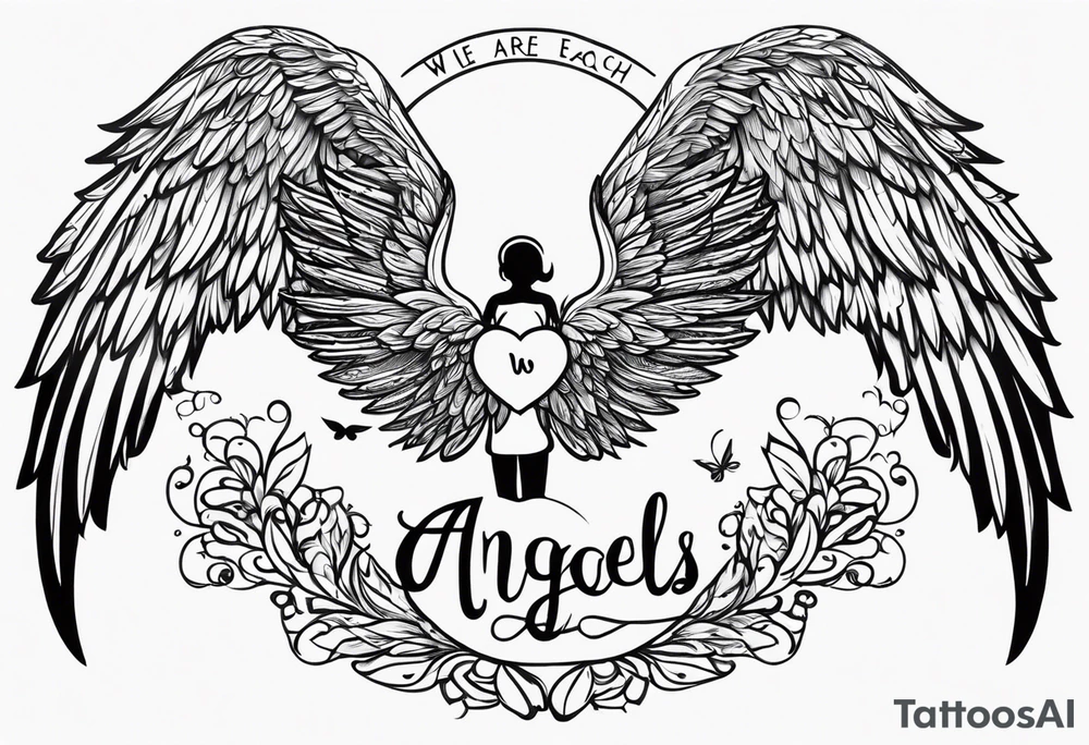 We are each of us angels with only one wing, and we can only fly by embracing one another. tattoo idea
