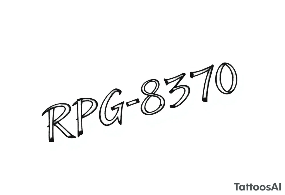 RPG-8370 tattoo idea