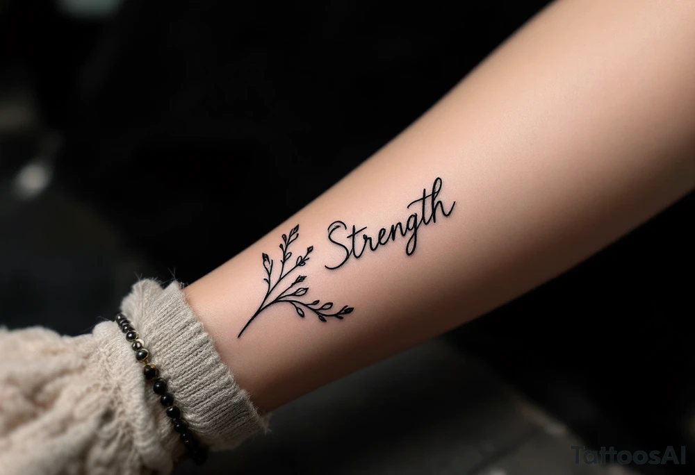 Strength tattoo idea