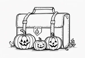 Trick-or-Treat Bag tattoo idea