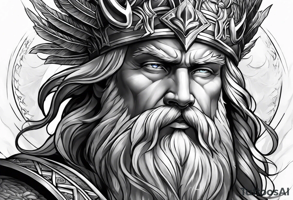 Zeus thunder tattoo idea