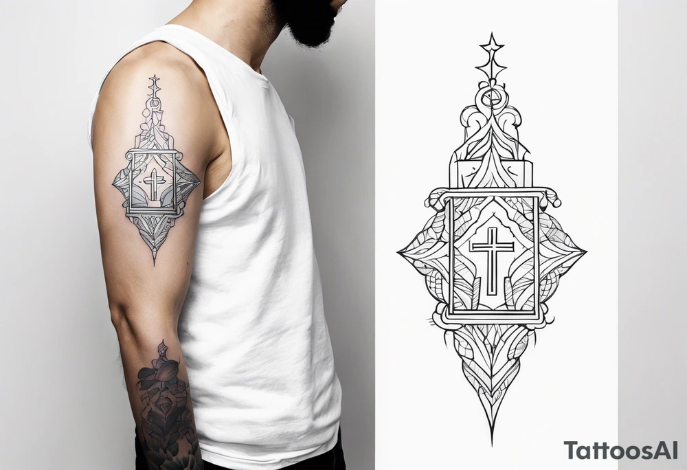 shoulder tattoo bible tattoo idea
