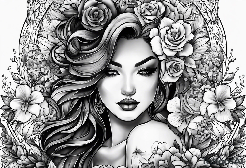 Honor Love Respect with Clover tattoo idea
