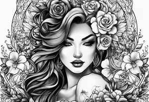 Honor Love Respect with Clover tattoo idea