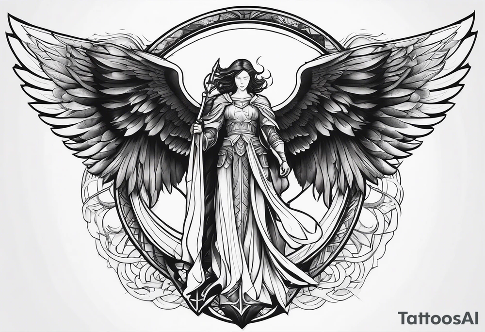 Archangel tattoo idea