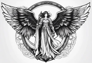 Archangel tattoo idea