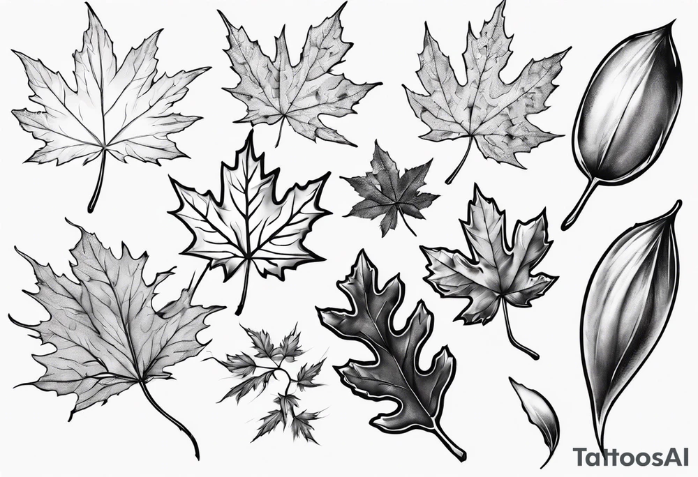 silver maple seeds tattoo idea