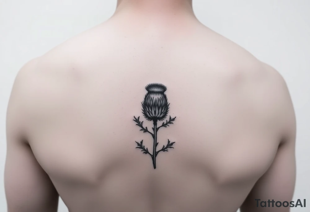 Scottish thistle tattoo idea