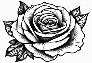 Hand grasping a rose stem tattoo idea
