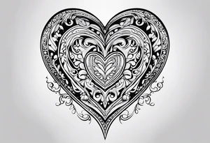Love hearts tattoo idea