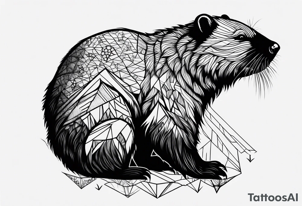 mountain beaver tattoo idea