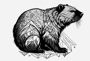 mountain beaver tattoo idea