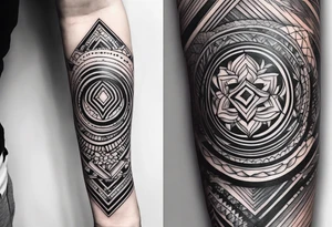arm tattoo black work tattoo idea
