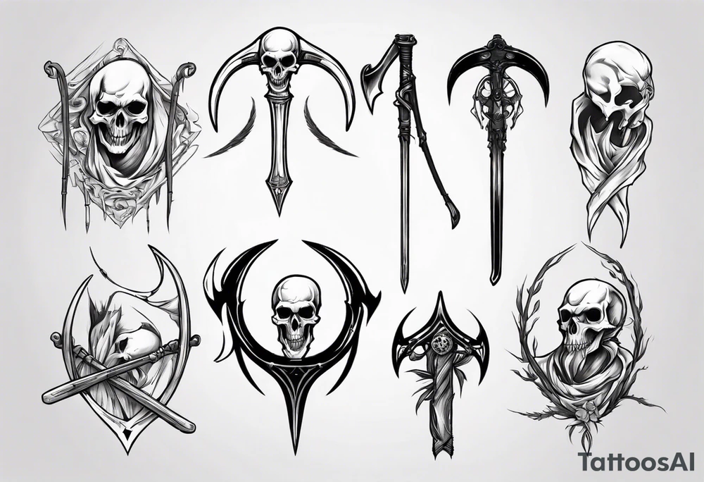 Reaper scythe tattoo idea