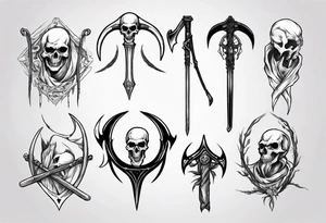 Reaper scythe tattoo idea