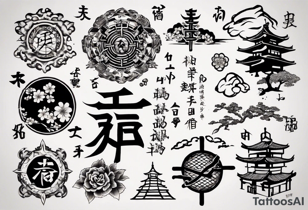 i just want this text "地獄で待ってるよ" tattoo idea