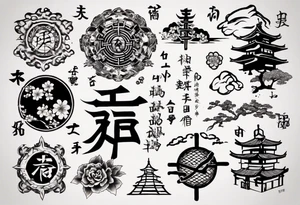 i just want this text "地獄で待ってるよ" tattoo idea