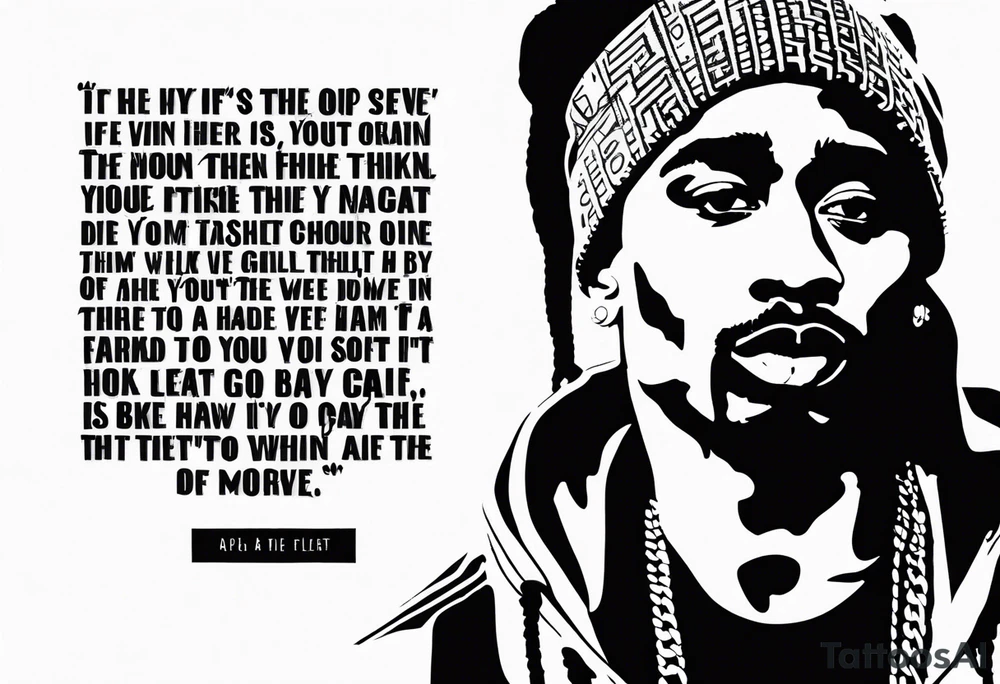 Quote from 2pac tattoo idea