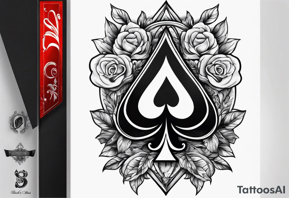 ace of spade tattoo idea