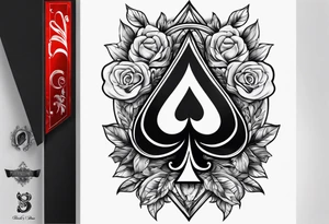 ace of spade tattoo idea