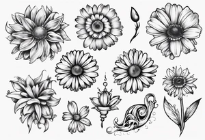 A part of fancy house
 and a daisy tattoo idea