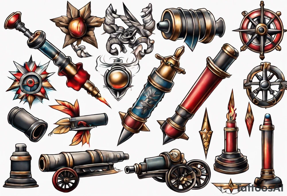 artillery tattoo idea