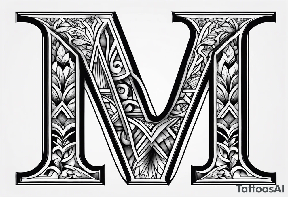 Letters m c a tattoo idea
