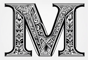 Letters m c a tattoo idea