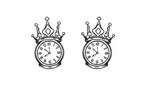 Time crowns tattoo idea