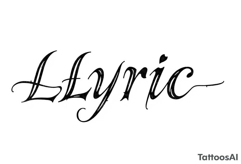 Lyric tattoo idea