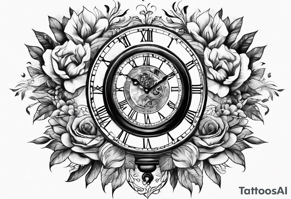 flow of time personified tattoo idea