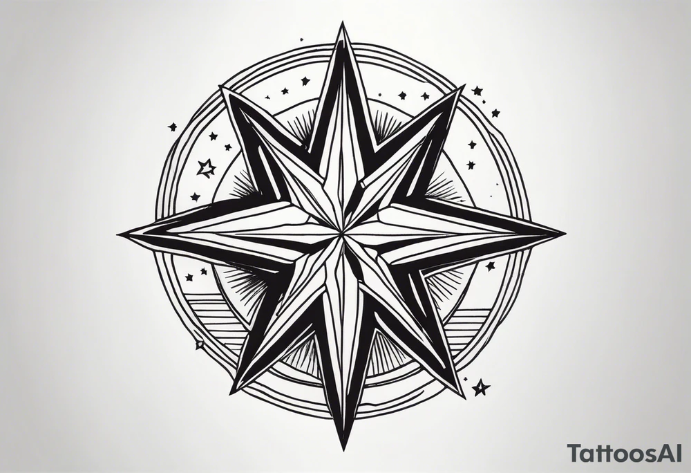 A star in the sky tattoo idea
