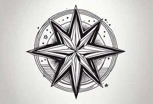 A star in the sky tattoo idea
