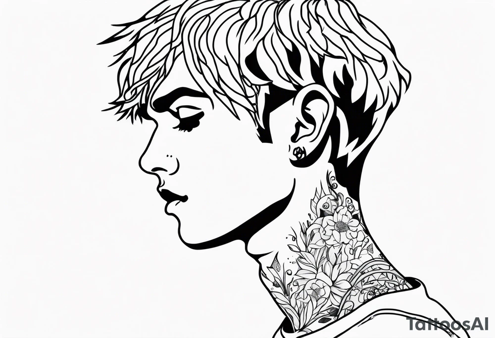 Lil peep tattoo idea