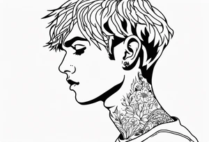 Lil peep tattoo idea