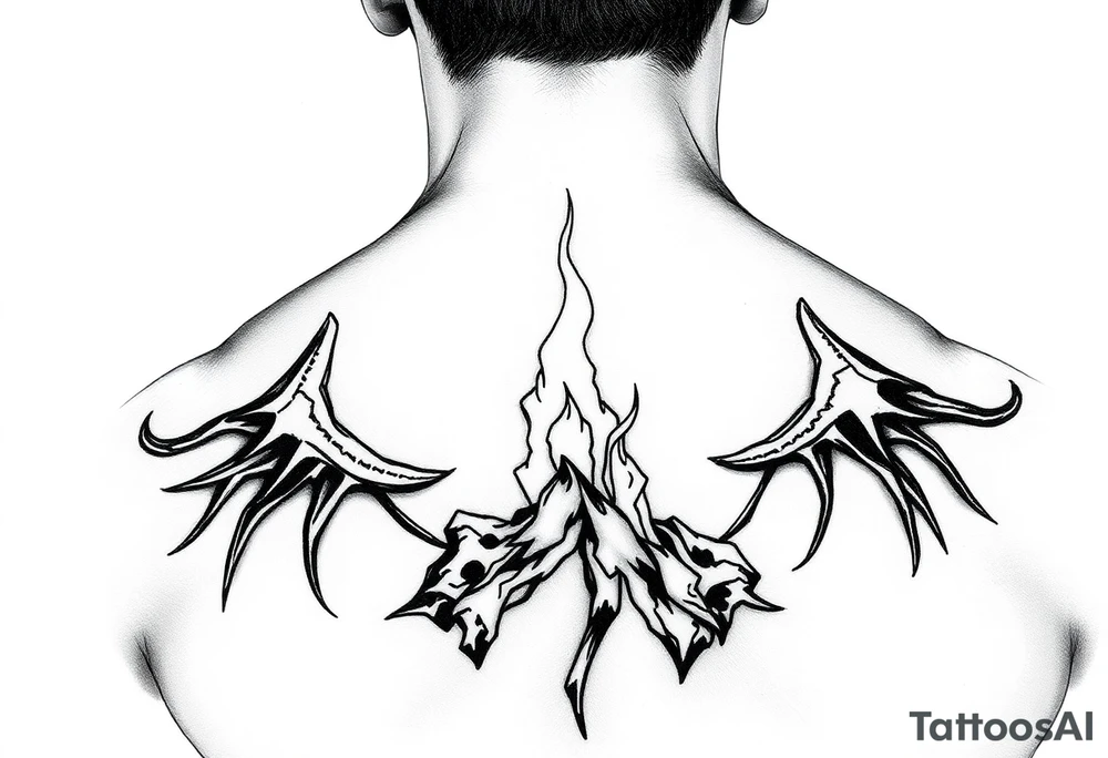 Rising from being extinguished tattoo idea