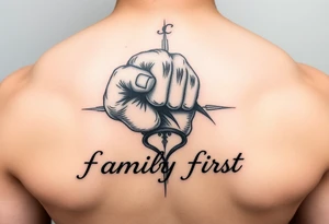 “family first”, mental health healing, cancer astrological sign, closed fist tattoo idea
