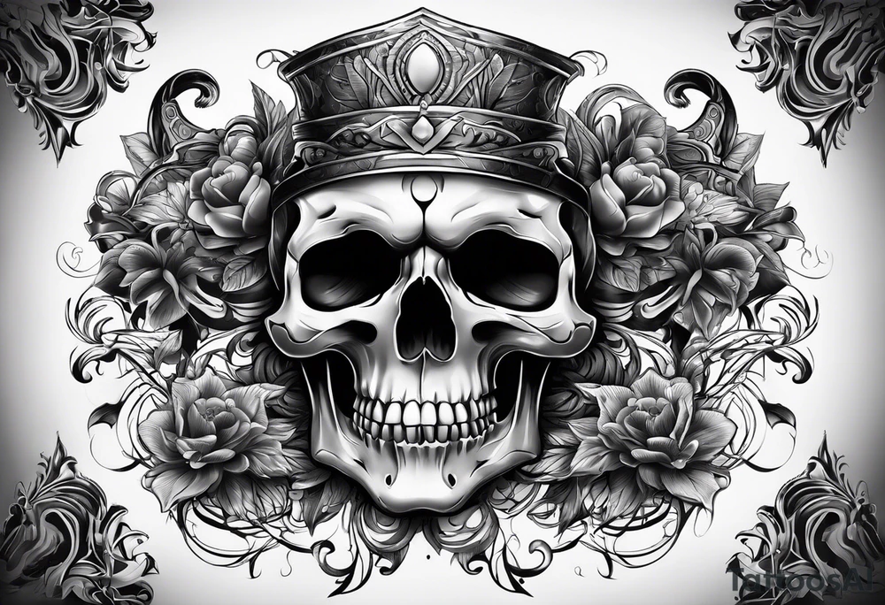 skull tattoo idea