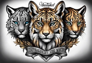 3 Names( Nathaniel Jr., Landon, Lynx) and a creative quote from a father to his sons about hard work, dedication, protection, raising men, loving them, sacrifice, integrity tattoo idea